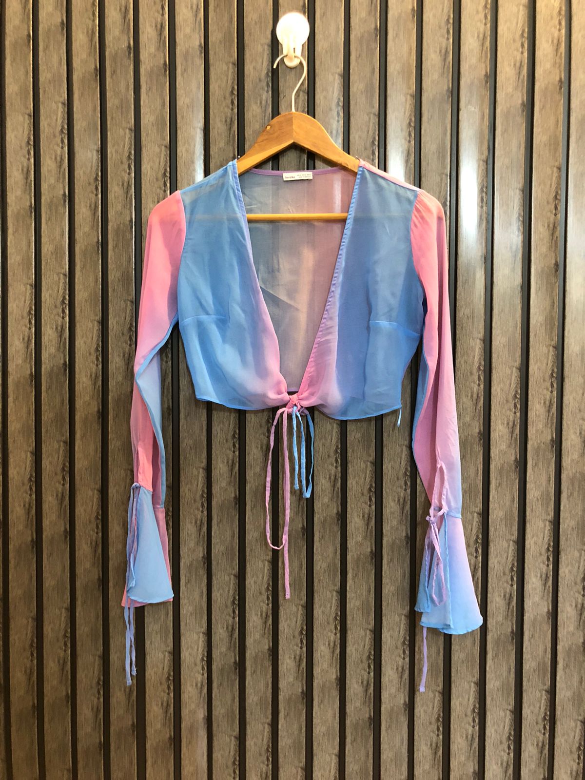 Chest 16  Lenght 12  Fabric chiffon Premium Quality Women's Crop Top