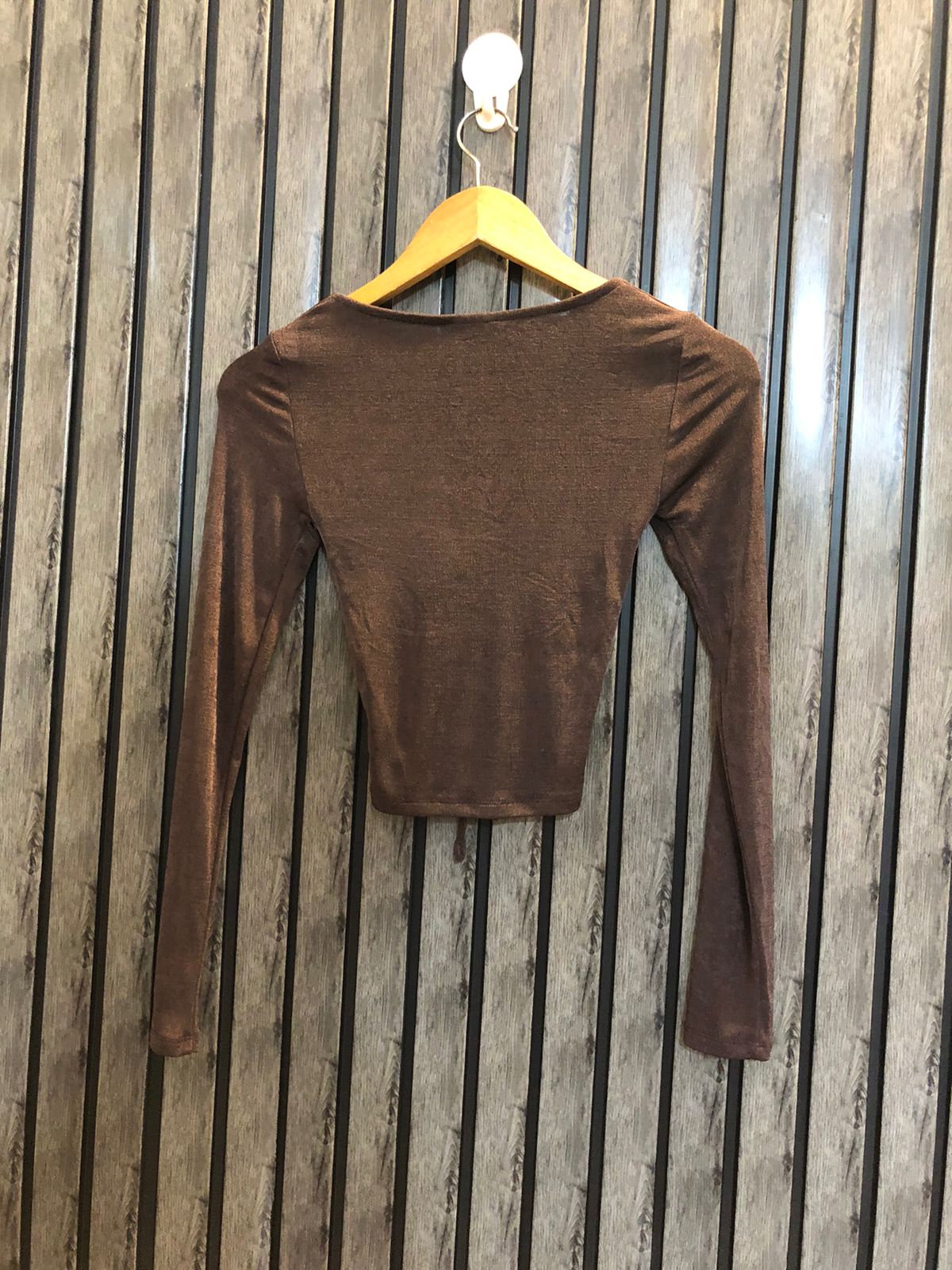 Chest 15 to 16  Lenght 14  Fabric silk jersey Chic Branded Western Wear Crop Top