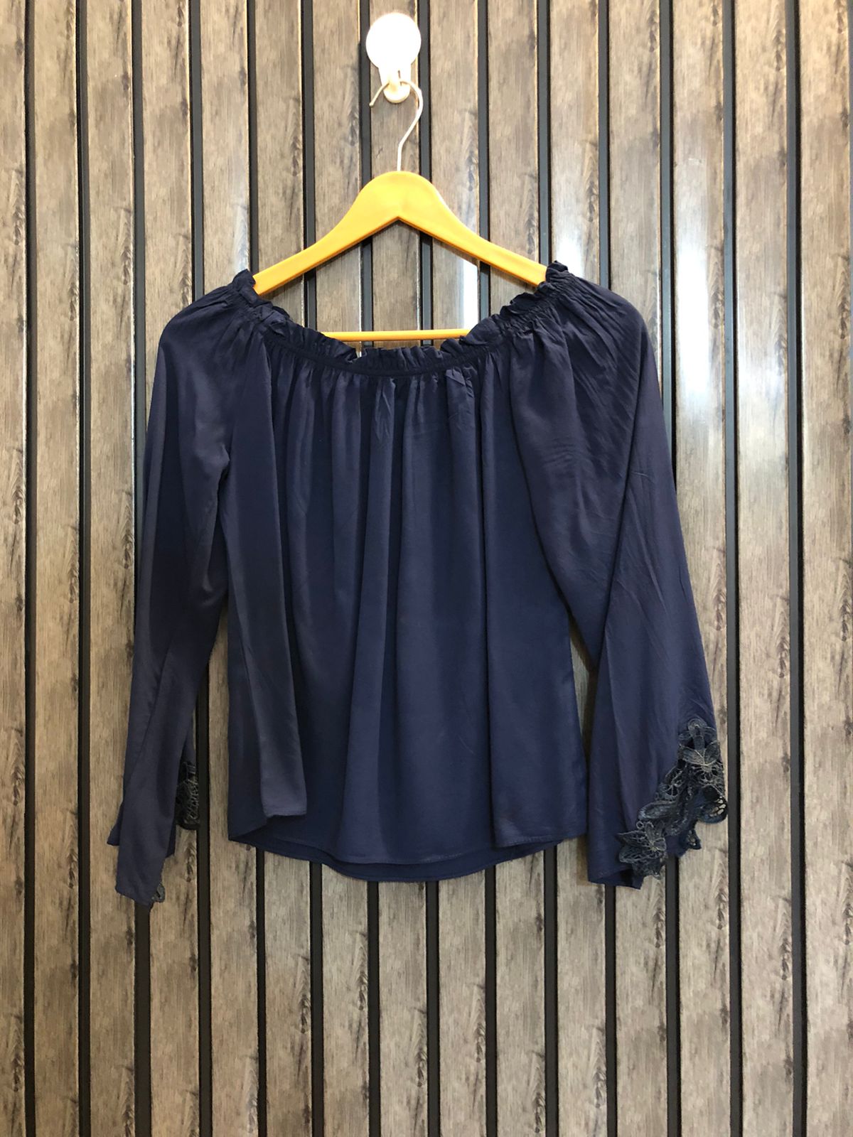 Chest 17  Lenght 17  Fabric linen Western Style Branded Crop Top