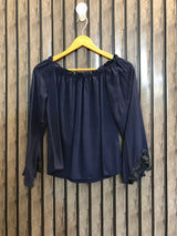 Chest 17  Lenght 17  Fabric linen Western Style Branded Crop Top