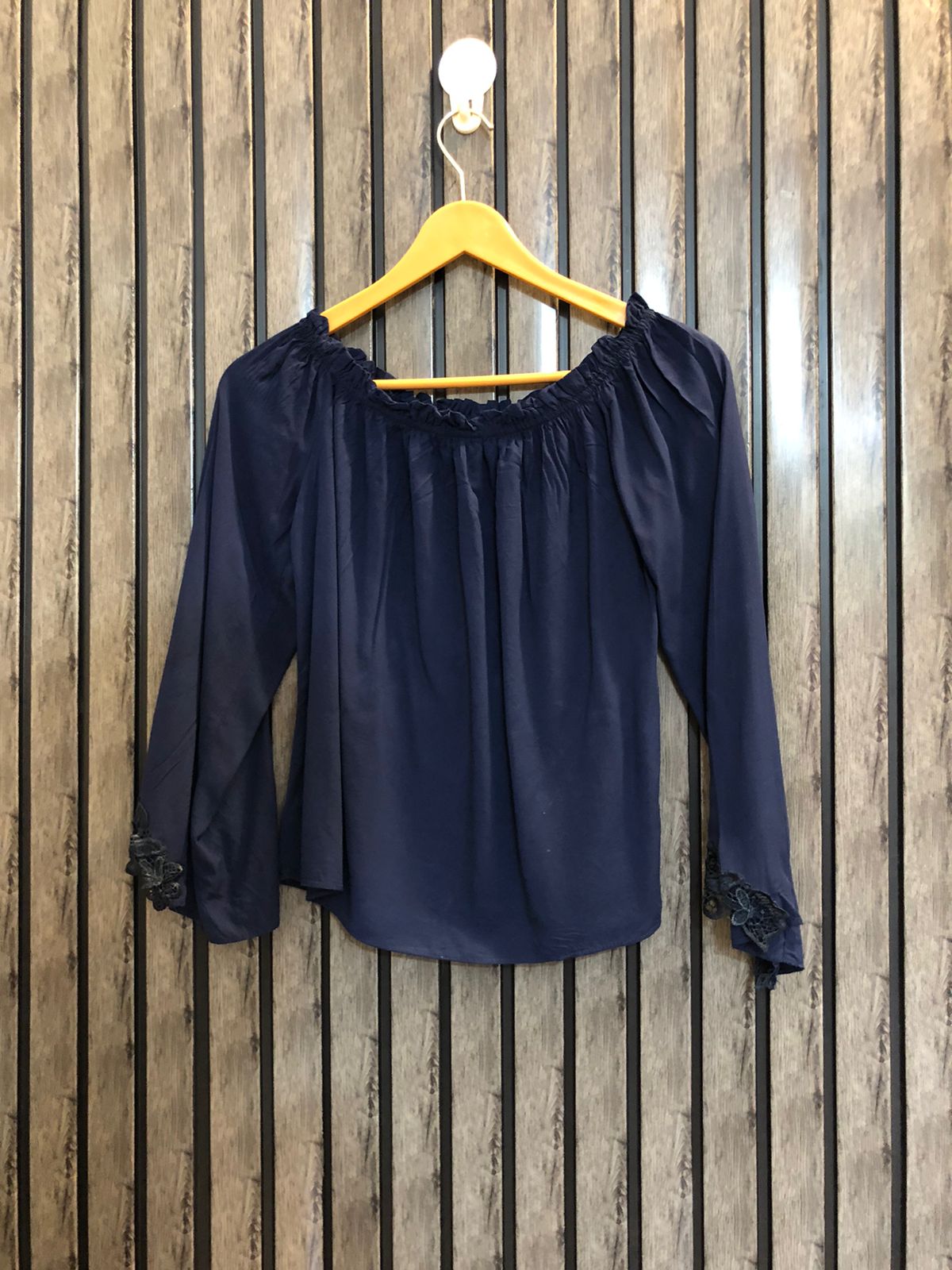 Chest 17  Lenght 17  Fabric linen Western Style Branded Crop Top