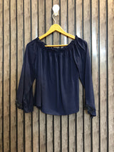 Chest 17  Lenght 17  Fabric linen Western Style Branded Crop Top