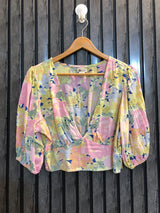 Chest 19  Lenght 15  Fabric cotton silk Branded Women's Fashion Crop Top