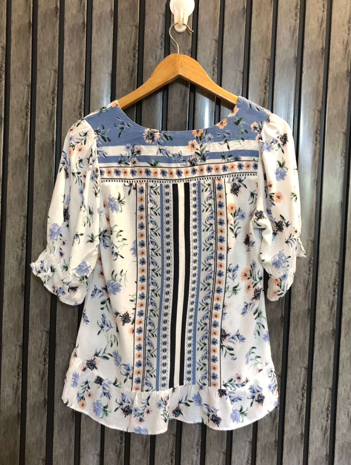 Chest 16  Lenght 22  Fabric linen Women's Designer Half Sleeve Top – Modern Western Style