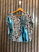 Chest large  Lenght 20  Fabric linen Comfortable Women's Half Sleeve Top for Daily Wear