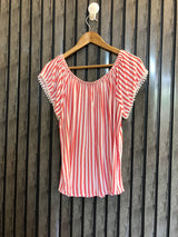 Chest 20  Lenght 19  Fabric cotton Premium Women's Western Wear Half Sleeve Top
