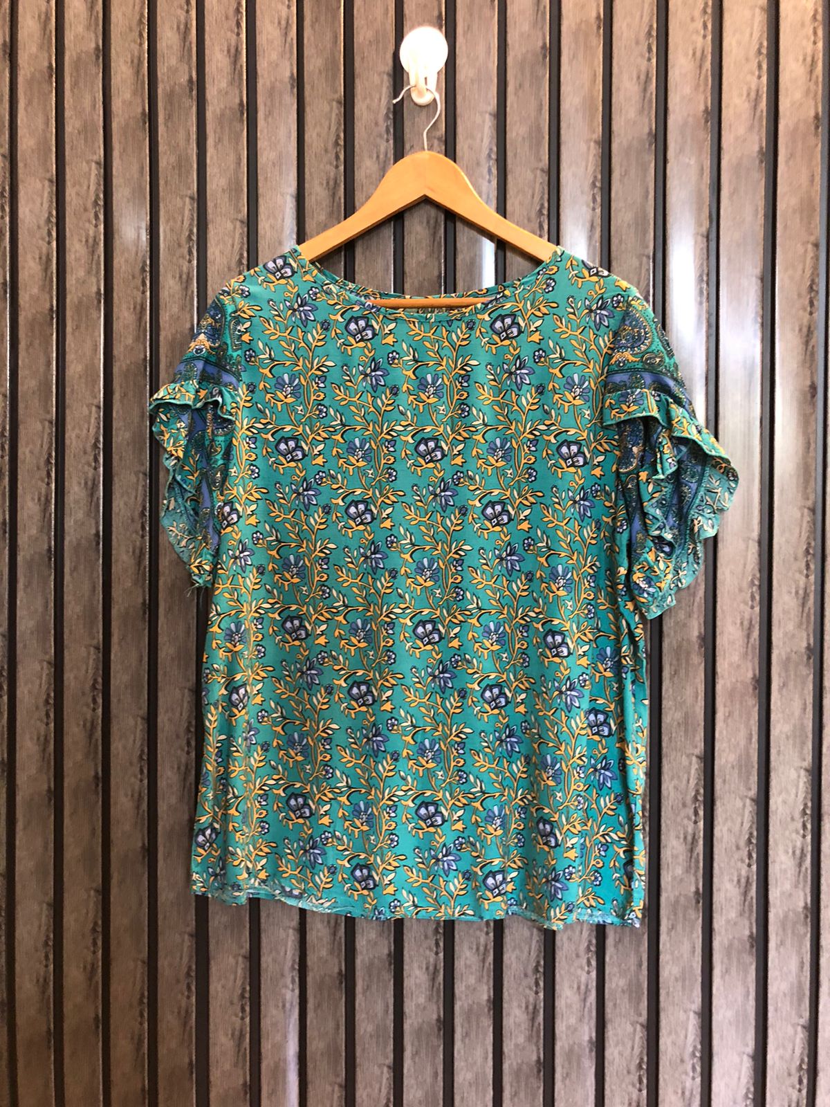 Chest 20  Lenght 25  Fabric linen Branded Women's Western Casual Top