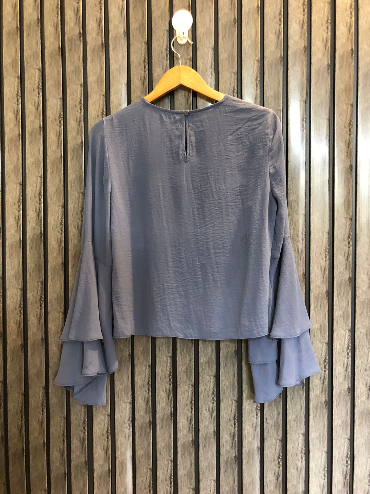 Chest 18  Lenght 18  Fabric chiffon Western Branded Women's Full Sleeve Casual Top