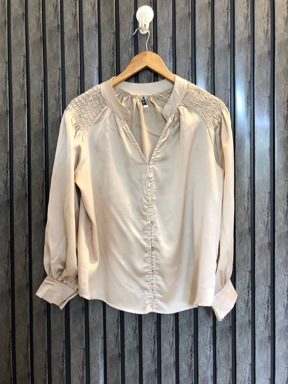 Chest 19  Lenght 22  Fabric silk Stylish Branded Full Sleeve Top for Women