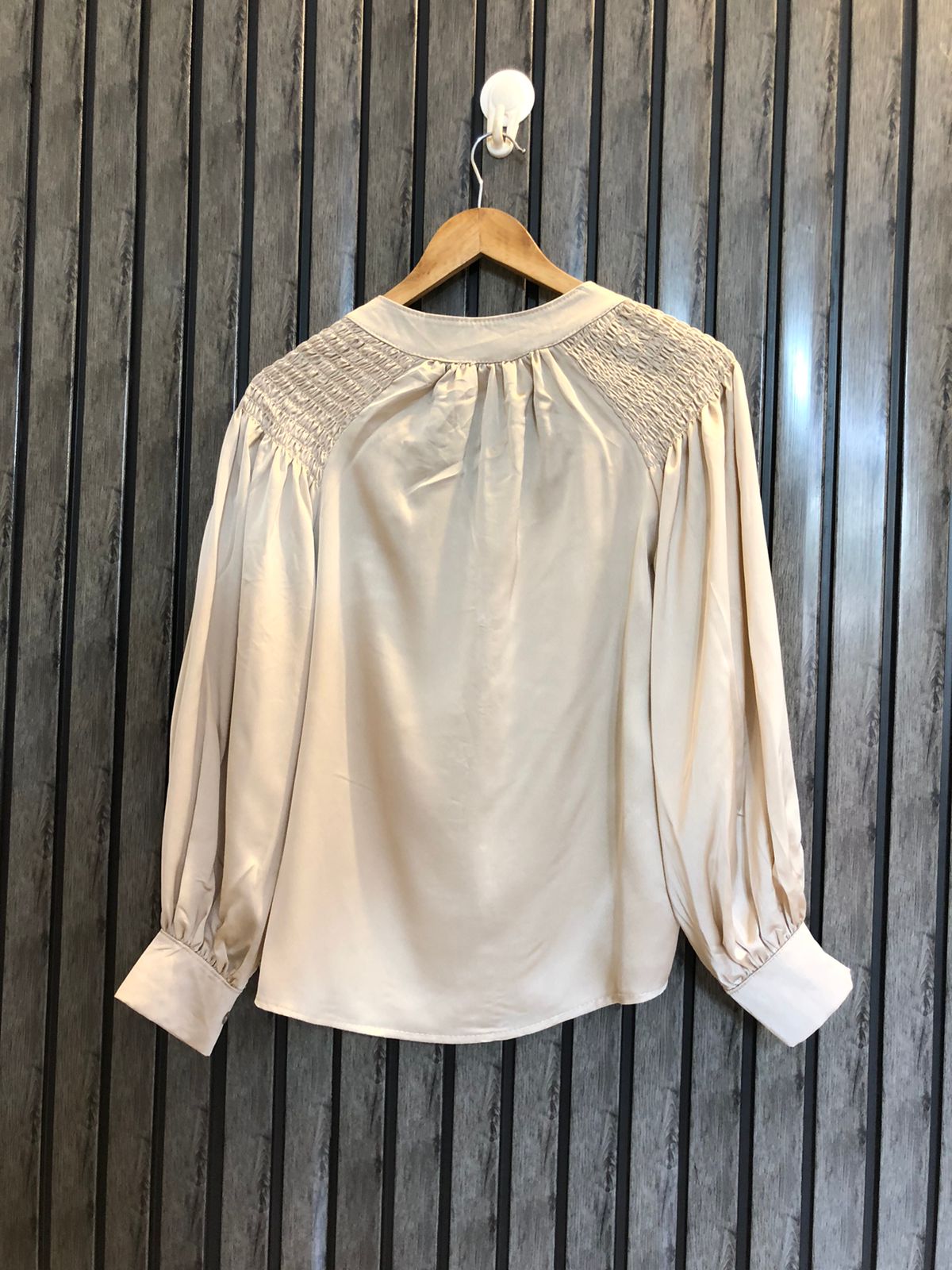 Chest 19  Lenght 22  Fabric silk Stylish Branded Full Sleeve Top for Women