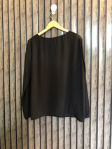 Chest 20  Lenght 25  Fabric chiffon Trendy Women's Branded Long Sleeve Top
