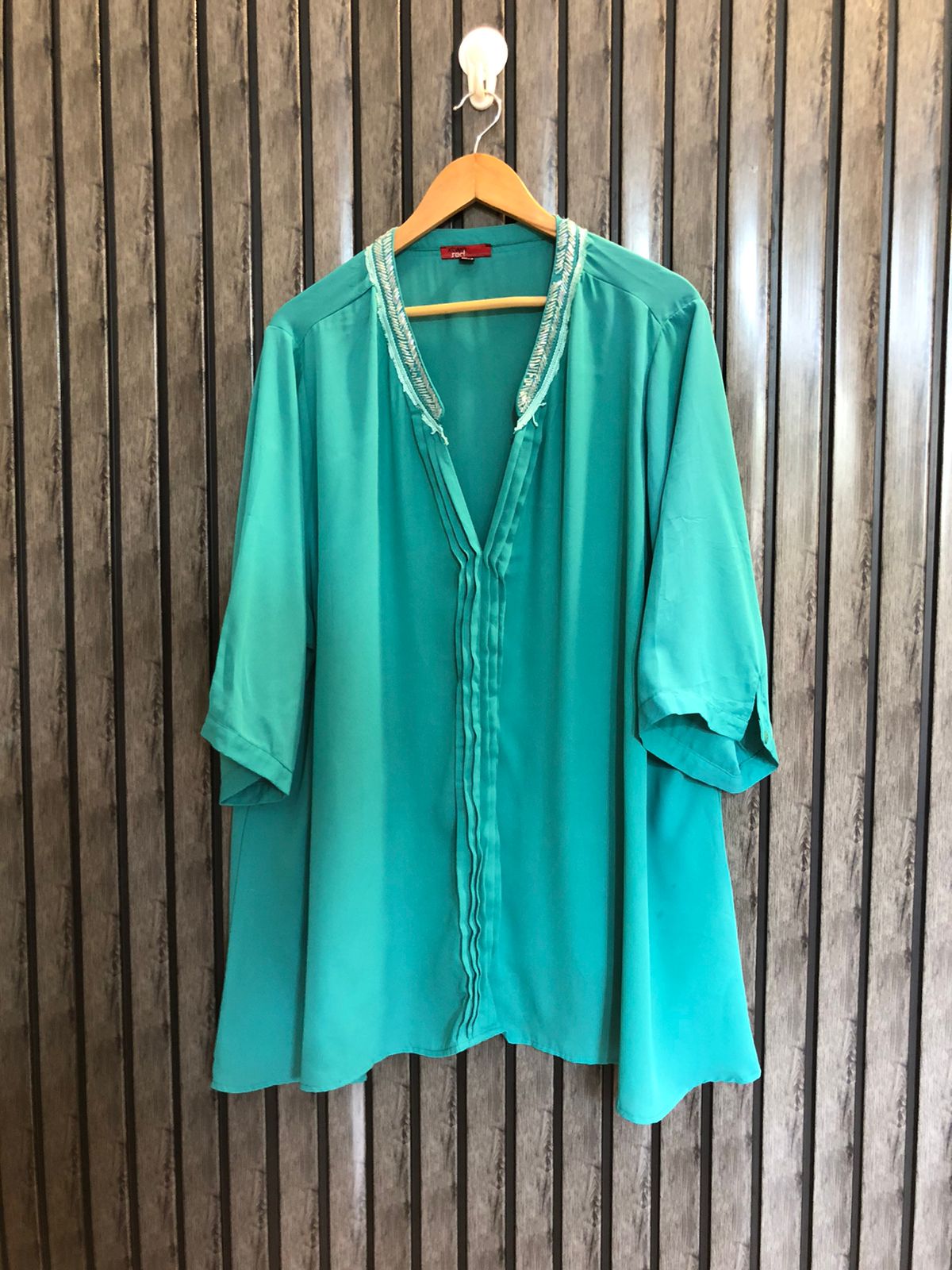 Chest 28  Lenght 29  Fabric chiffon Chic Western Full Sleeve Top for Women