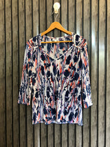 Chest 21  Lenght 23  Fabric silk Modern Women's Full Sleeve Casual Top