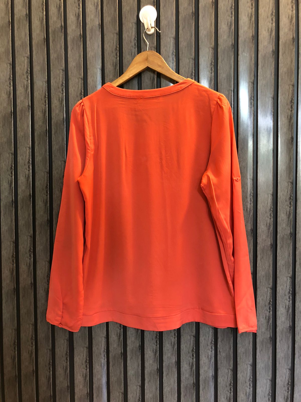 Chest 18  Lenght 24  Fabric silk Women's Full Sleeve Smart Casual Top