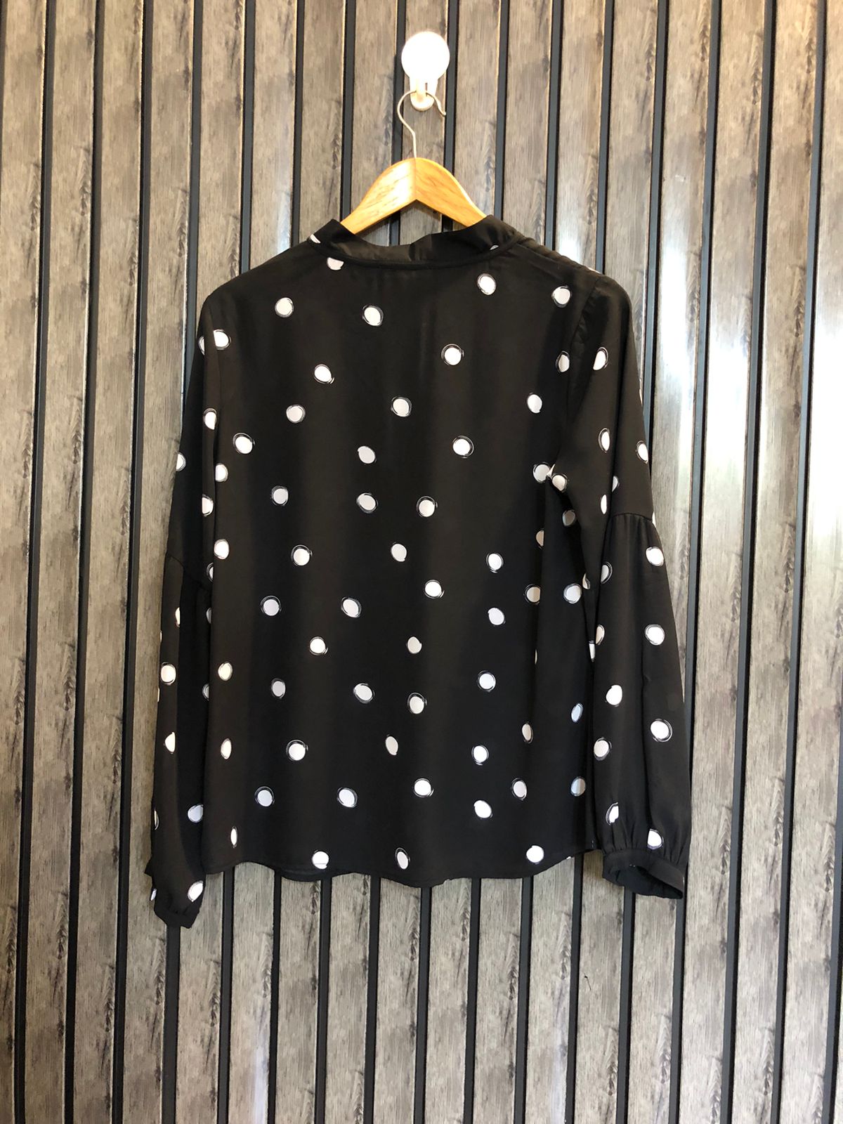 Chest 18  Lenght 23  Fabric chiffon Modern Long Sleeve Western Top for Women