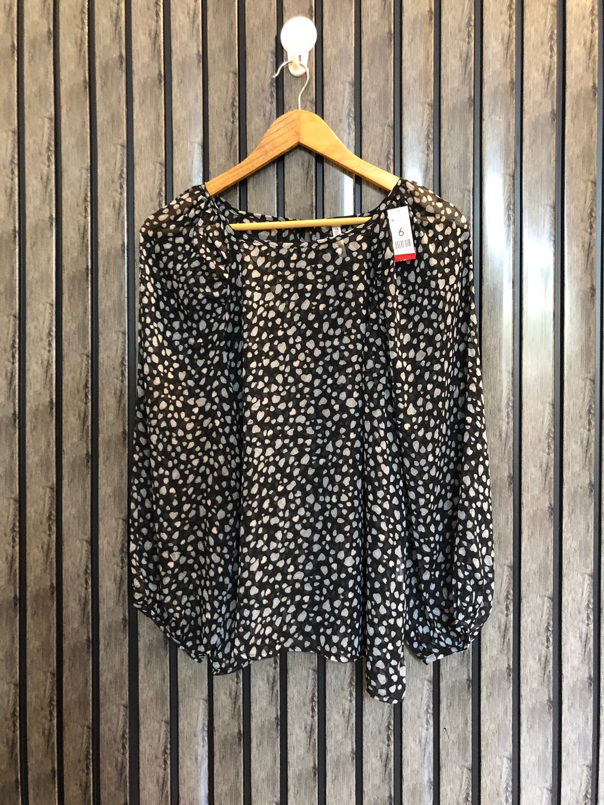 Chest 19  Lenght 23  Fabric chiffon Women's Premium Fashion Full Sleeve Top