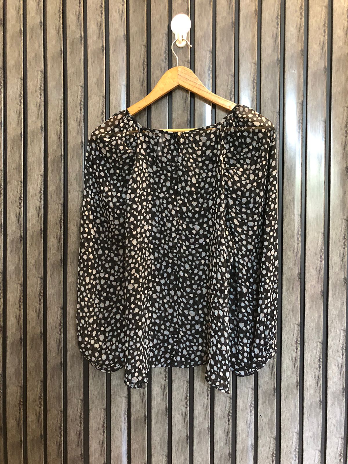 Chest 19  Lenght 23  Fabric chiffon Women's Premium Fashion Full Sleeve Top