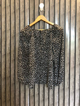 Chest 19  Lenght 23  Fabric chiffon Women's Premium Fashion Full Sleeve Top