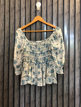 Chest medium  Lenght 15  Fabric linen Trendy Long Sleeve Casual Top for Women