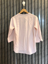 Chest 17  Lenght 24  Fabric Linen Women's Elegant Long Sleeve Top