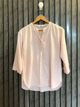 Chest 17  Lenght 24  Fabric Linen Women's Elegant Long Sleeve Top