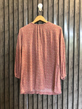 Chest 19  Lenght 26  Fabric Cotton Women's Elegant Casual Fashion Top