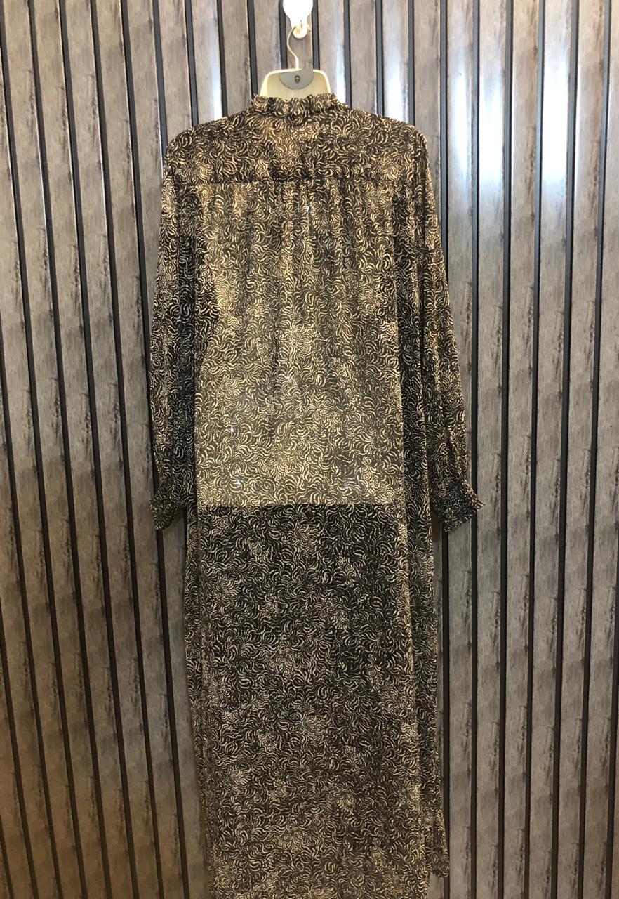 Chest 20  Lenght 51  Fabric chiffon Premium Fashion Party Wear Maxi Dress