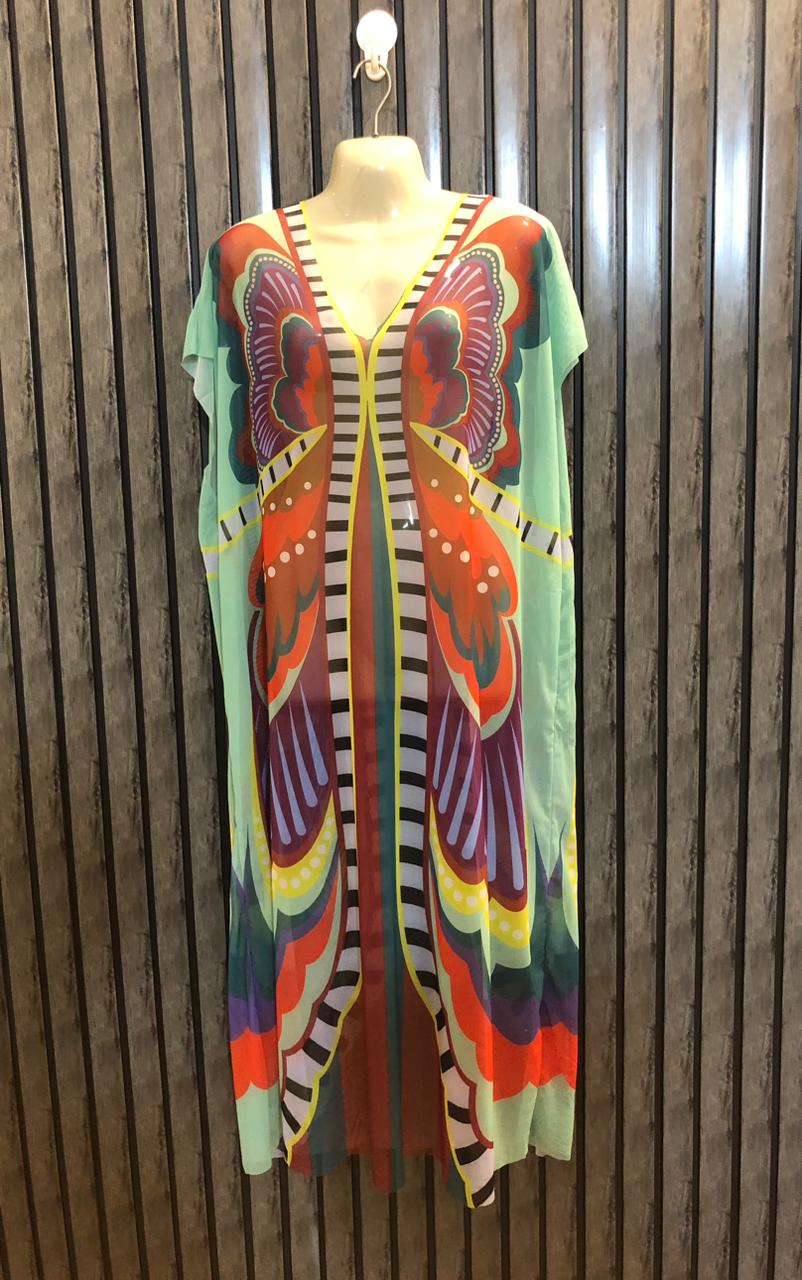 Chest 24  Lenght 47  Fabric net Stylish Women's Long Party Dress