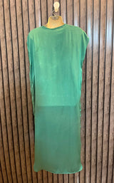 Chest 21  Lenght 42  Fabric silk Latest Western Branded Women's Party Wear Long Maxi Styles