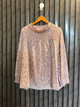 Chest 20  Length 25  Fabric Silk Western Banded Womens Full Sleeve Top