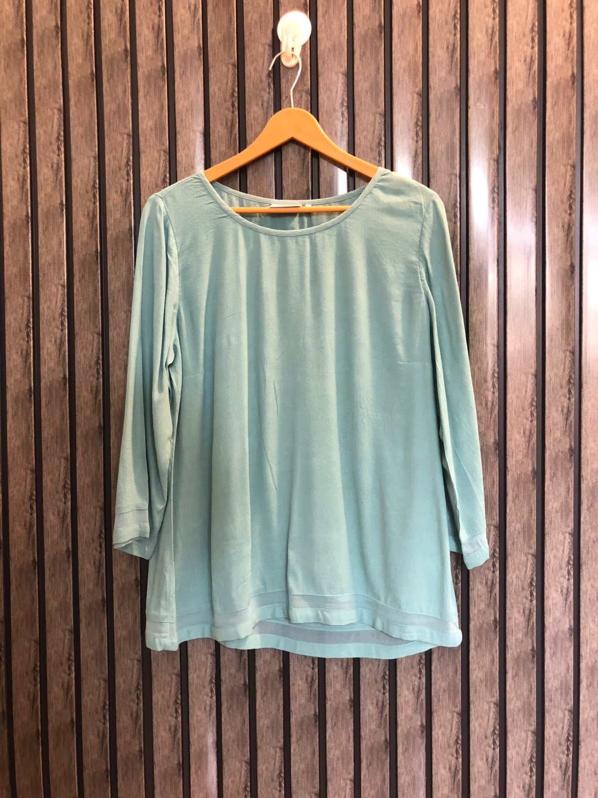 Chest 19  Length 25  Fabric Chiffon Elegant Full Sleeve Top