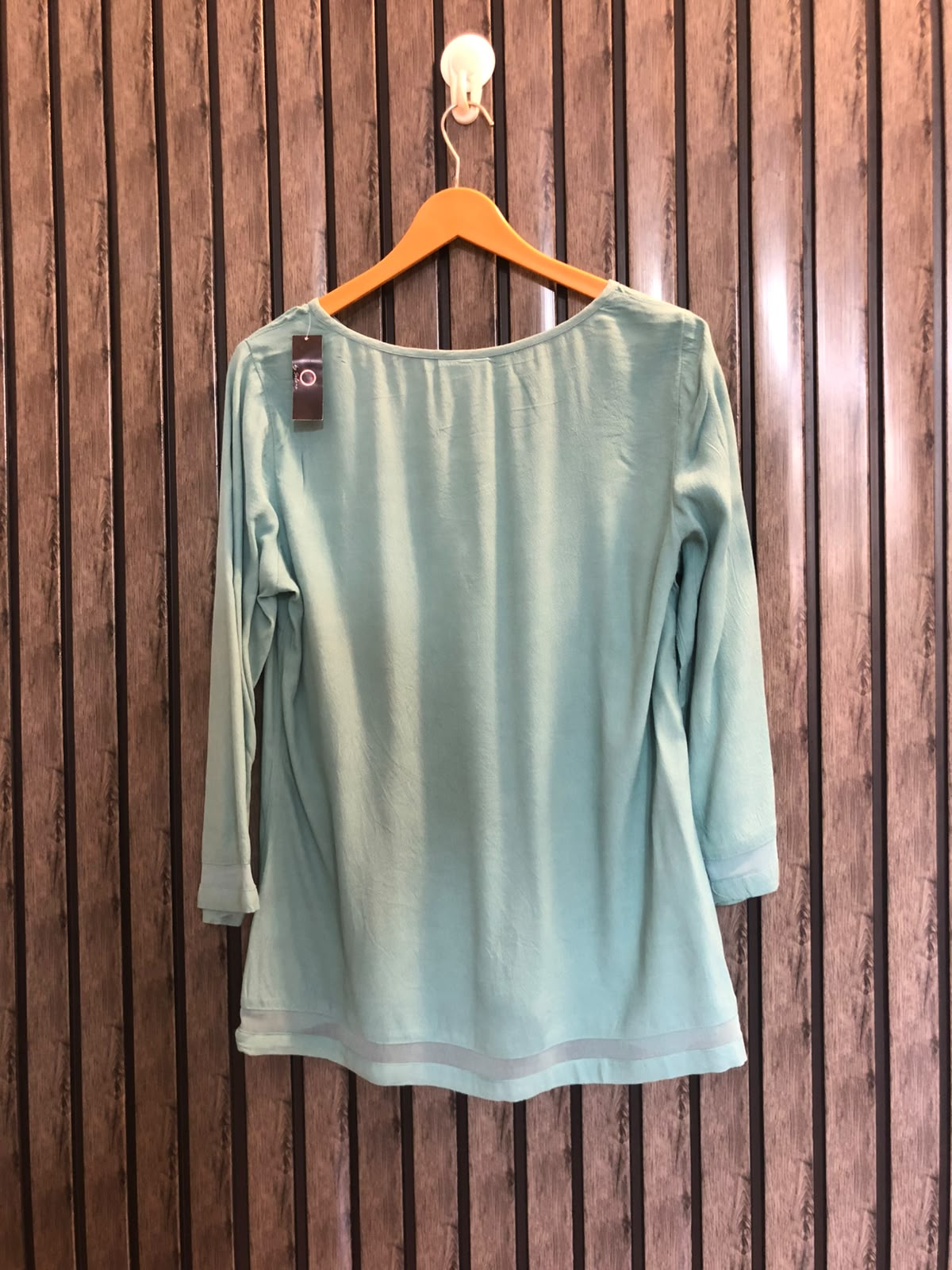 Chest 19  Length 25  Fabric Chiffon Elegant Full Sleeve Top