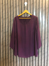Chest 21  Length 27  Fabric Chiffon Daily Wear Western Top