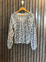 Chest 19  Length 22  Fabric Silk Smart Look Full Sleeve Top