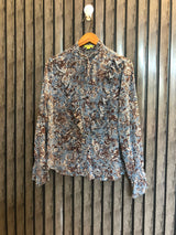 Chest 19  Length 23  Fabric Chiffon Trendy Ladies Western Top