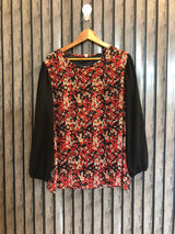 Chest 19.5  Length 27  Fabric Chiffon Womens Casual Western Top