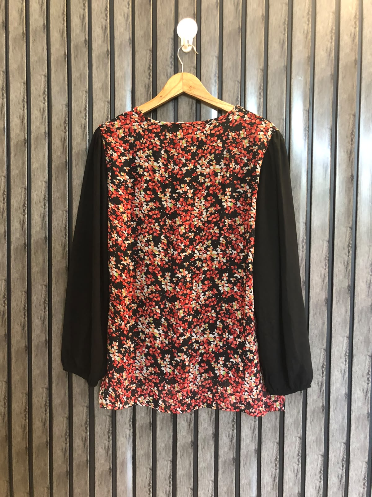 Chest 19.5  Length 27  Fabric Chiffon Womens Casual Western Top
