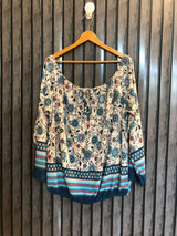 Chest 22  Length 22  Fabric Chiffon Soft Fabric Western Top