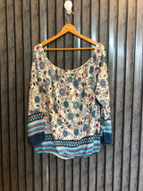 Chest 22  Length 22  Fabric Chiffon Soft Fabric Western Top