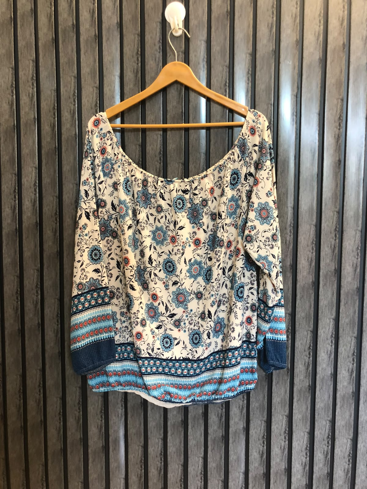 Chest 22  Length 22  Fabric Chiffon Soft Fabric Western Top