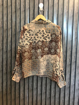Chest 21  Length 22  Fabric Chiffon Western Style Ladies Top