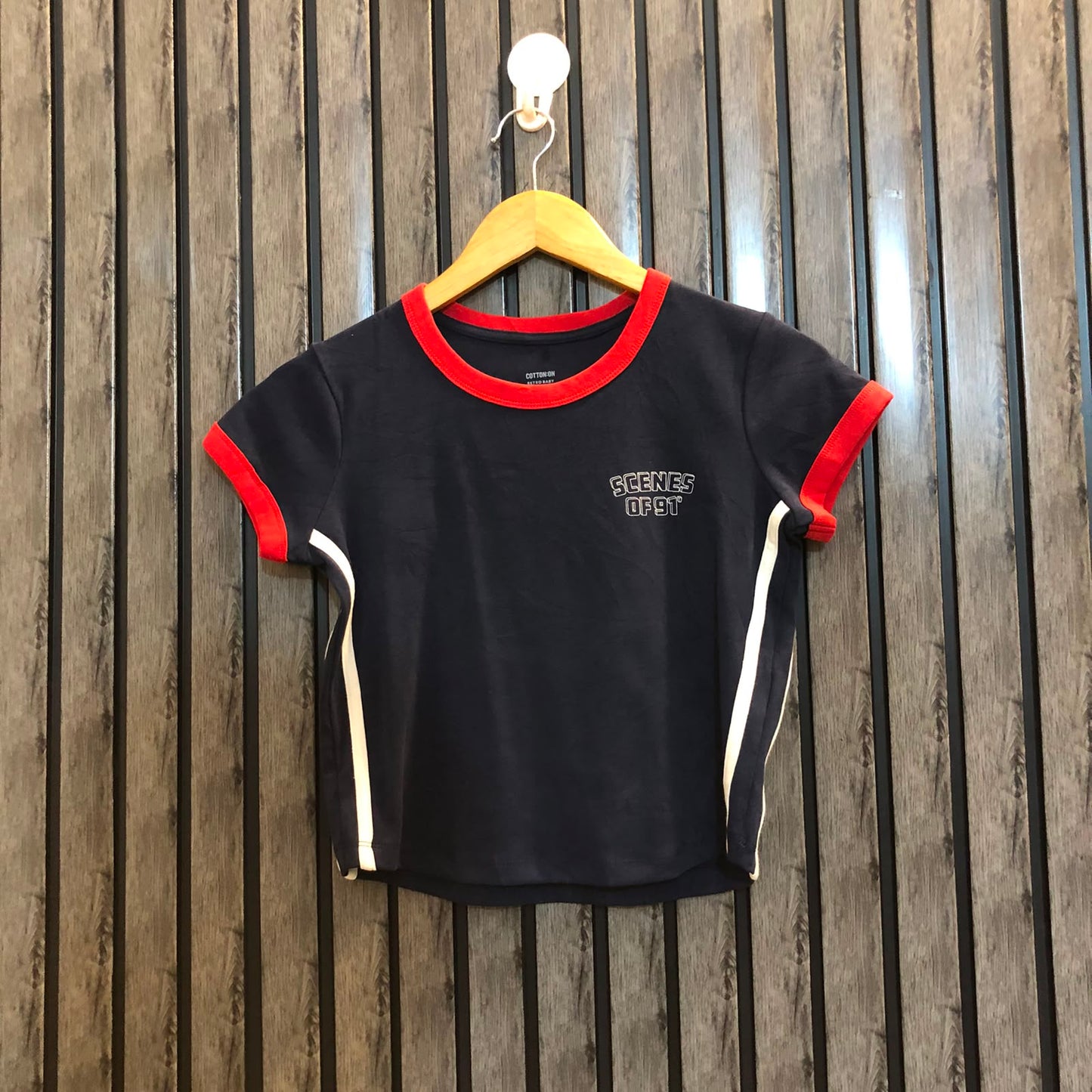 Chest 17  Length 16  Fabric Jersey Crop Top for Girls