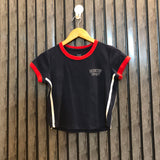Chest 17  Length 16  Fabric Jersey Crop Top for Girls