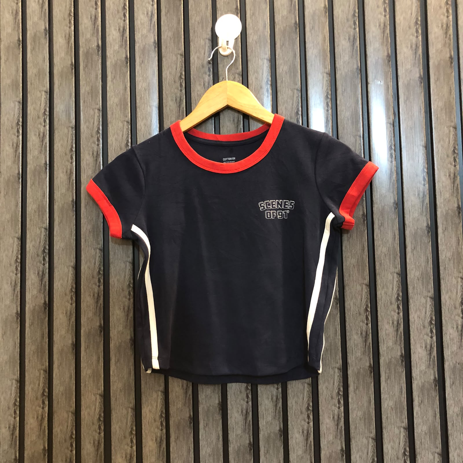 Chest 17  Length 16  Fabric Jersey Crop Top for Girls