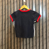 Chest 17  Length 16  Fabric Jersey Crop Top for Girls