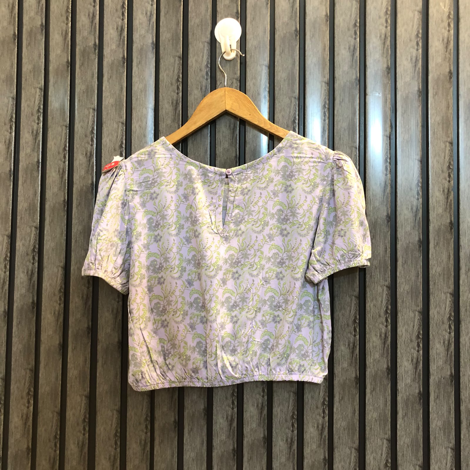 Chest 17  Length 15  Fabric Linen Ladies Fashion Crop Top