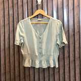 Chest 18  Length 18  Fabric Cotton Womens Premium Crop Top