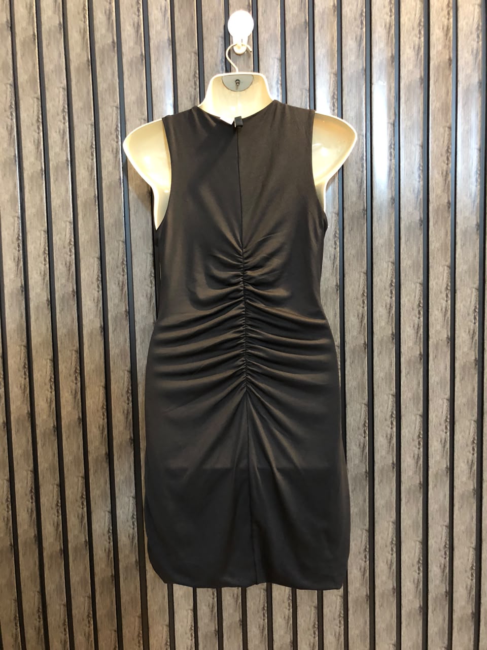 Chest 19  Length 31  Fabric Silk Jersey Elegant Branded Mini Dress for Women