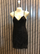 Chest 17  Length 32  Fabric Net Chic Western Party Wear Mini Dress