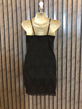 Chest 17  Length 32  Fabric Net Chic Western Party Wear Mini Dress